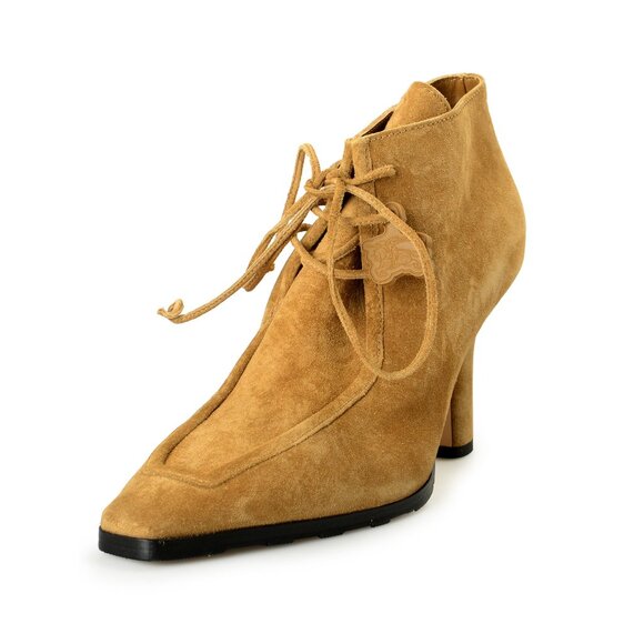 Burberry Women's "Storm Bootie" Leather Heeled Booties Boots Shoes US 6 EUR 36
